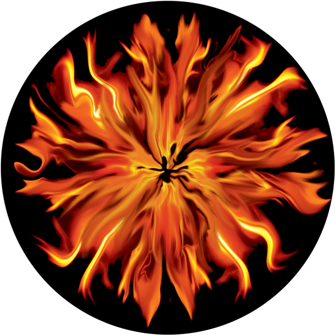 Spiral Fire (800x800), Png Download