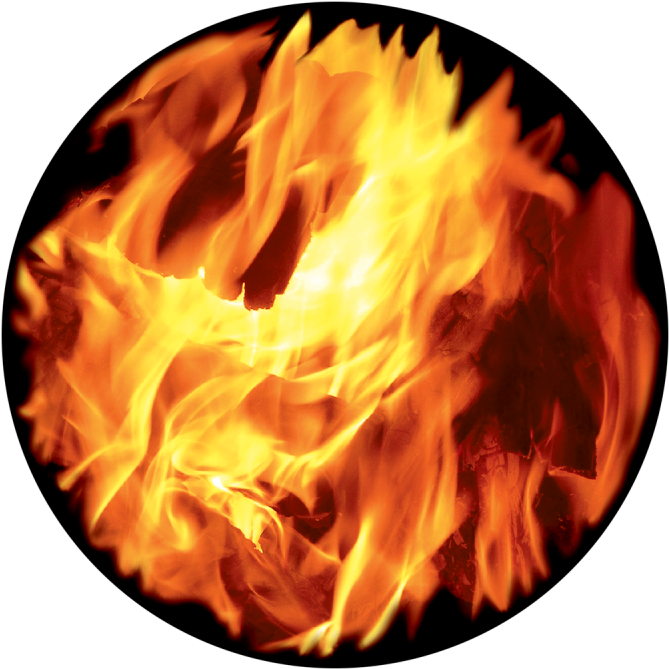 Bright Fire - Closeup (800x800), Png Download