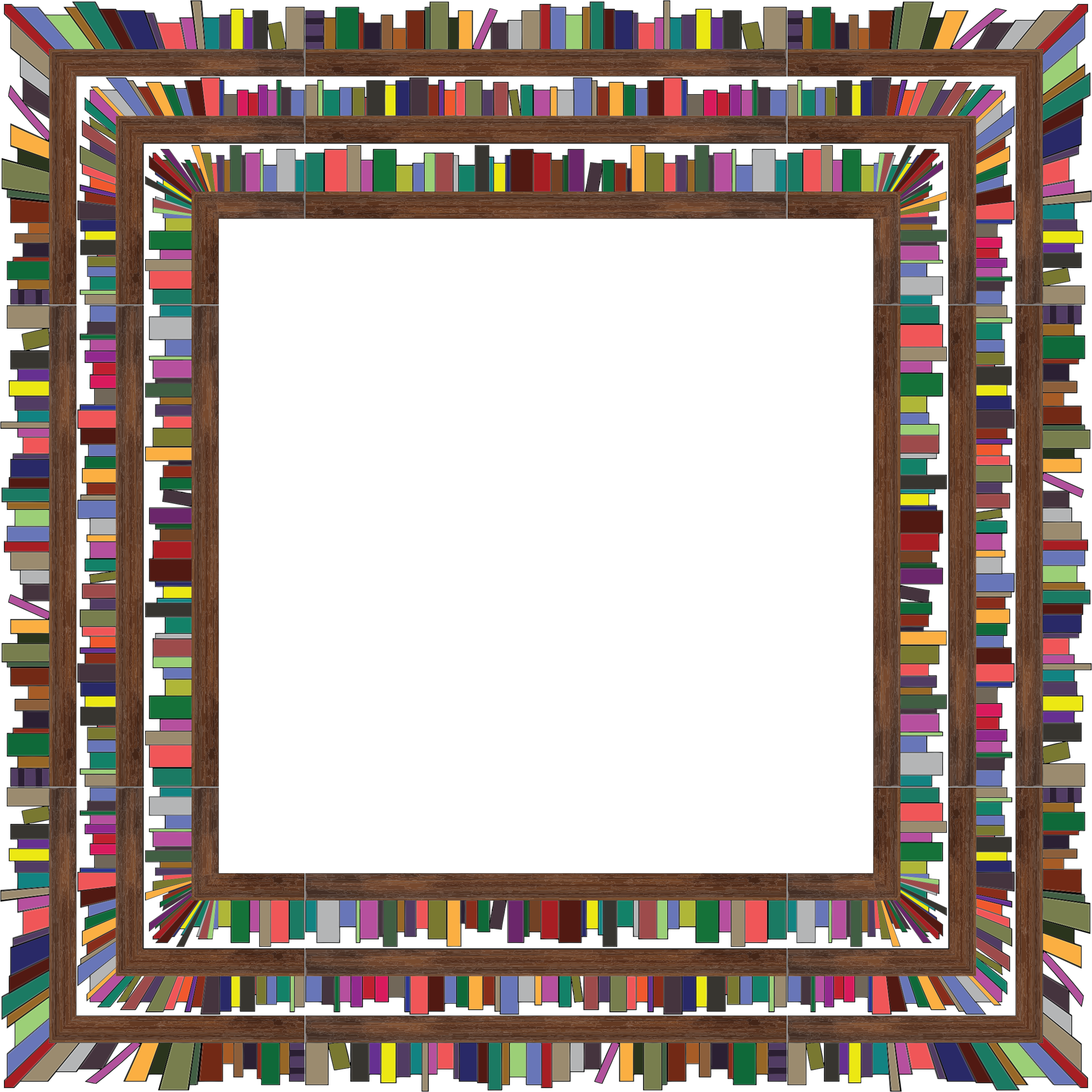 This Free Icons Png Design Of Square Bookshelves (2276x2276), Png Download