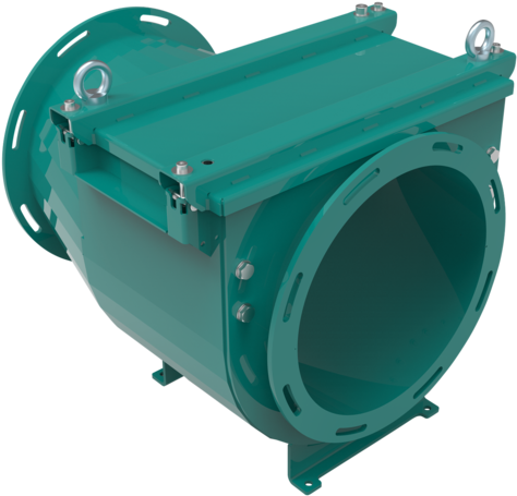 Non Return Explosion Valve Q-flap Rx - Rembe Gmbh Safety + Control (753x600), Png Download