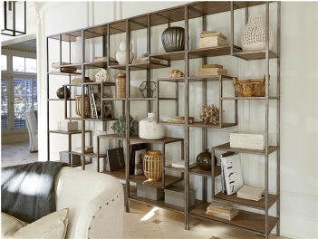 Burbank Open Bookshelves - Universal Furniture Moderne Muse Bunching Etagere In (350x350), Png Download