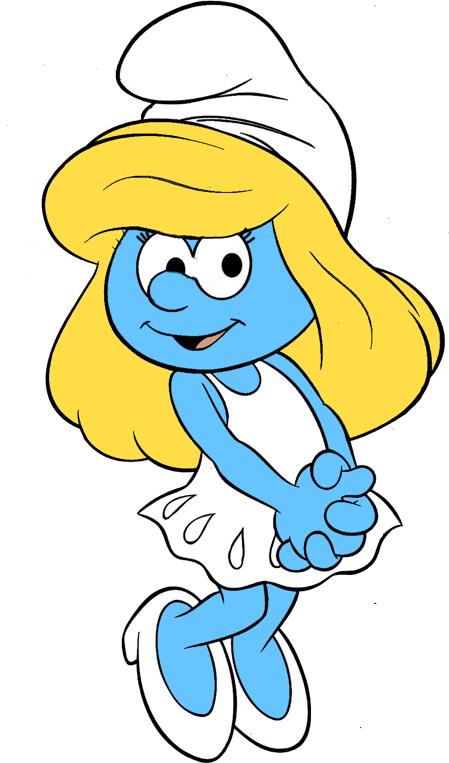 Smurfette The Temptress - Smurf Drawing (1151x1600), Png Download