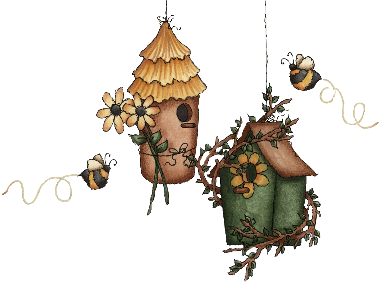 Bee Bird House - Kuş Evi Png (1232x918), Png Download