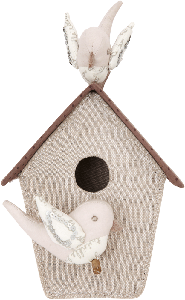 Mamas & Papas Wall Art (bird House) (619x1000), Png Download