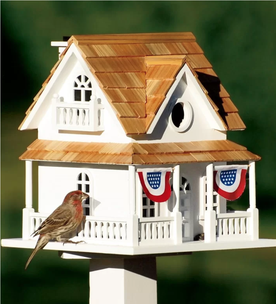 Plow & Hearth Free Standing Birdhouse (886x1328), Png Download