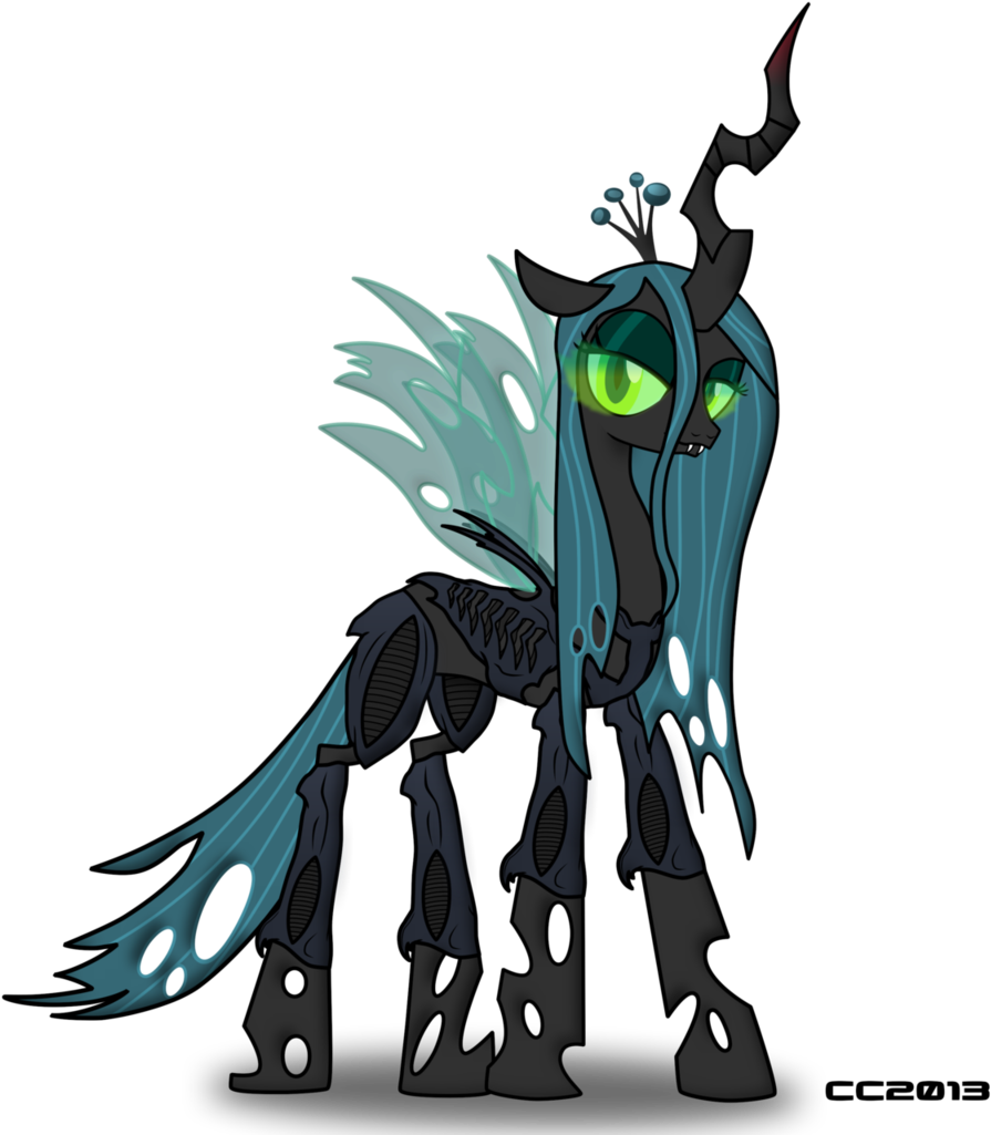 Alien , Armor, Artist - My Little Pony Queen Chrysalis Paint (1024x1024), Png Download