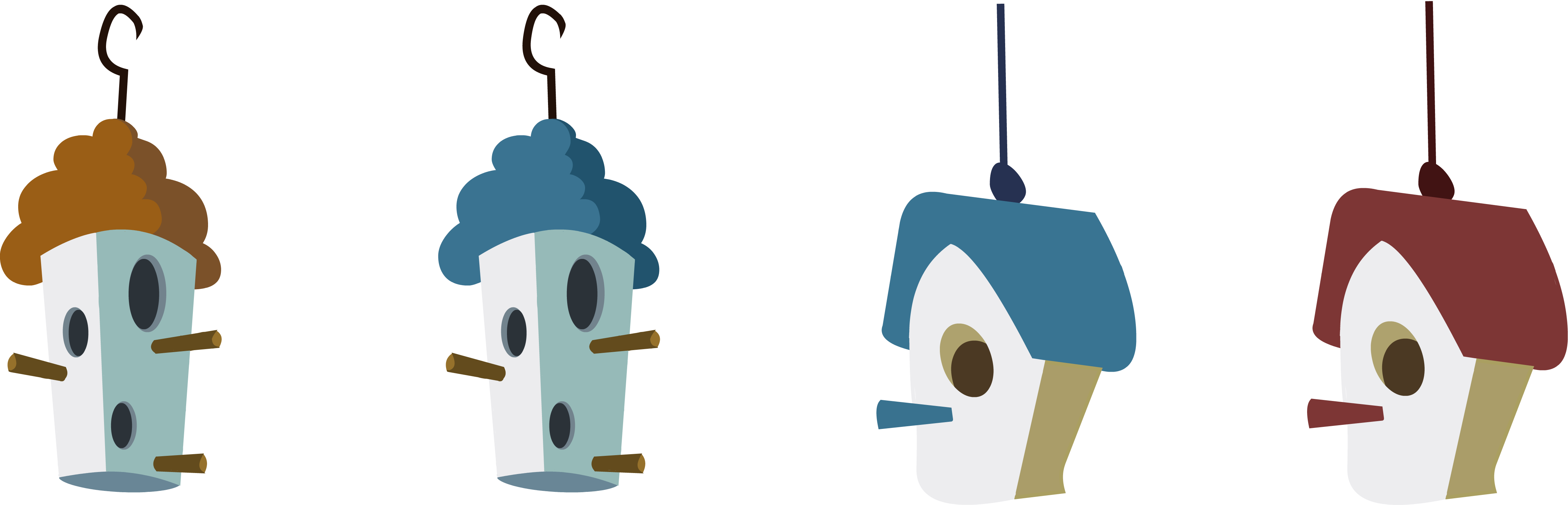 Twitchy-tremor, Bird House, Safe, Simple Background, - Tremor (4658x1500), Png Download