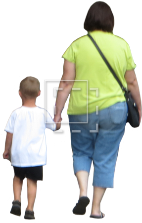 Parent Category - Mom And Kid Walking Png (450x450), Png Download