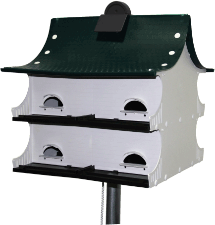 Great Eight Purple Martin House - Great Eight Purple Martins Bird Houses (458x476), Png Download