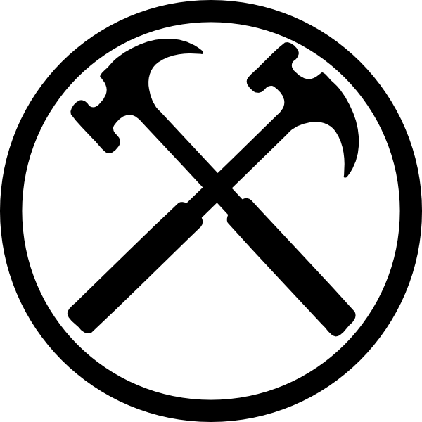 Hammer Cross (600x600), Png Download