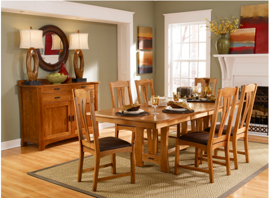 Cattail Bungalow Am Trestle Table - A-america Cattail Bungalow 5 Piece Dining Set (720x400), Png Download