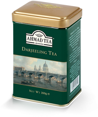 Darjeeling 100g Caddy - Ahmad Tea Darjeeling (350x392), Png Download