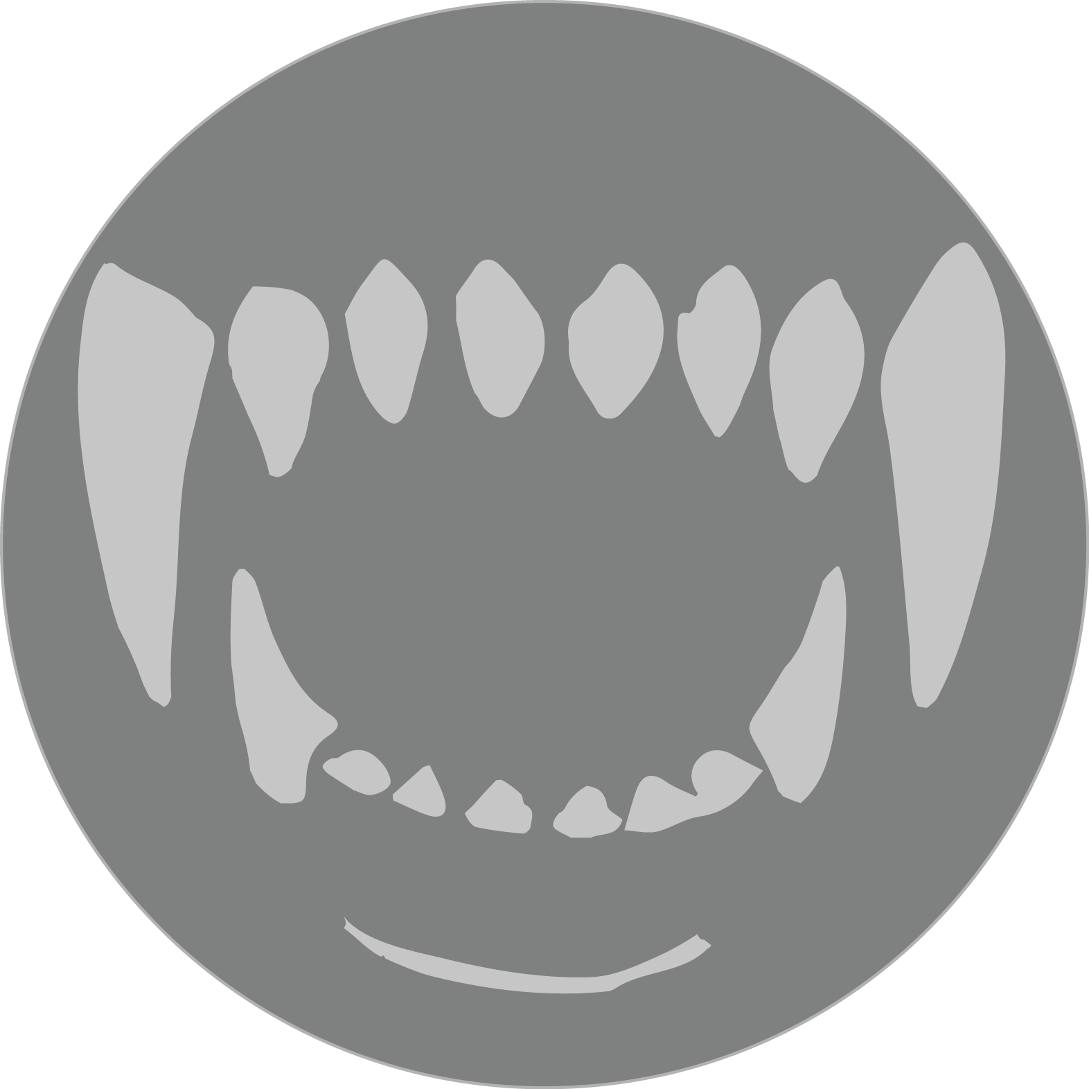 Howling Windows Launcher - Mordida De Perro Vector (1572x1572), Png Download