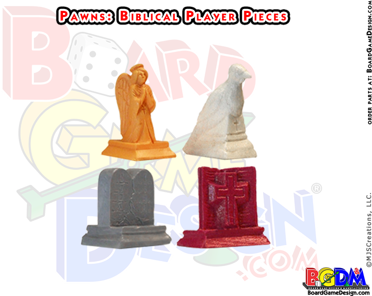 Bible / Biblical Board Game Player Pieces, Angel, Dove, - Quad Fold Board Game (800x600), Png Download