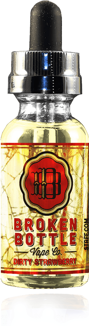 Dirty Strawberry By Broken Bottle Vape Co - Bottle (900x1200), Png Download