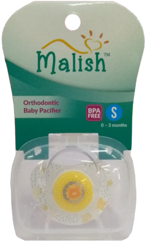 Malish Orthodontic Baby Pacifier - Infant (352x480), Png Download