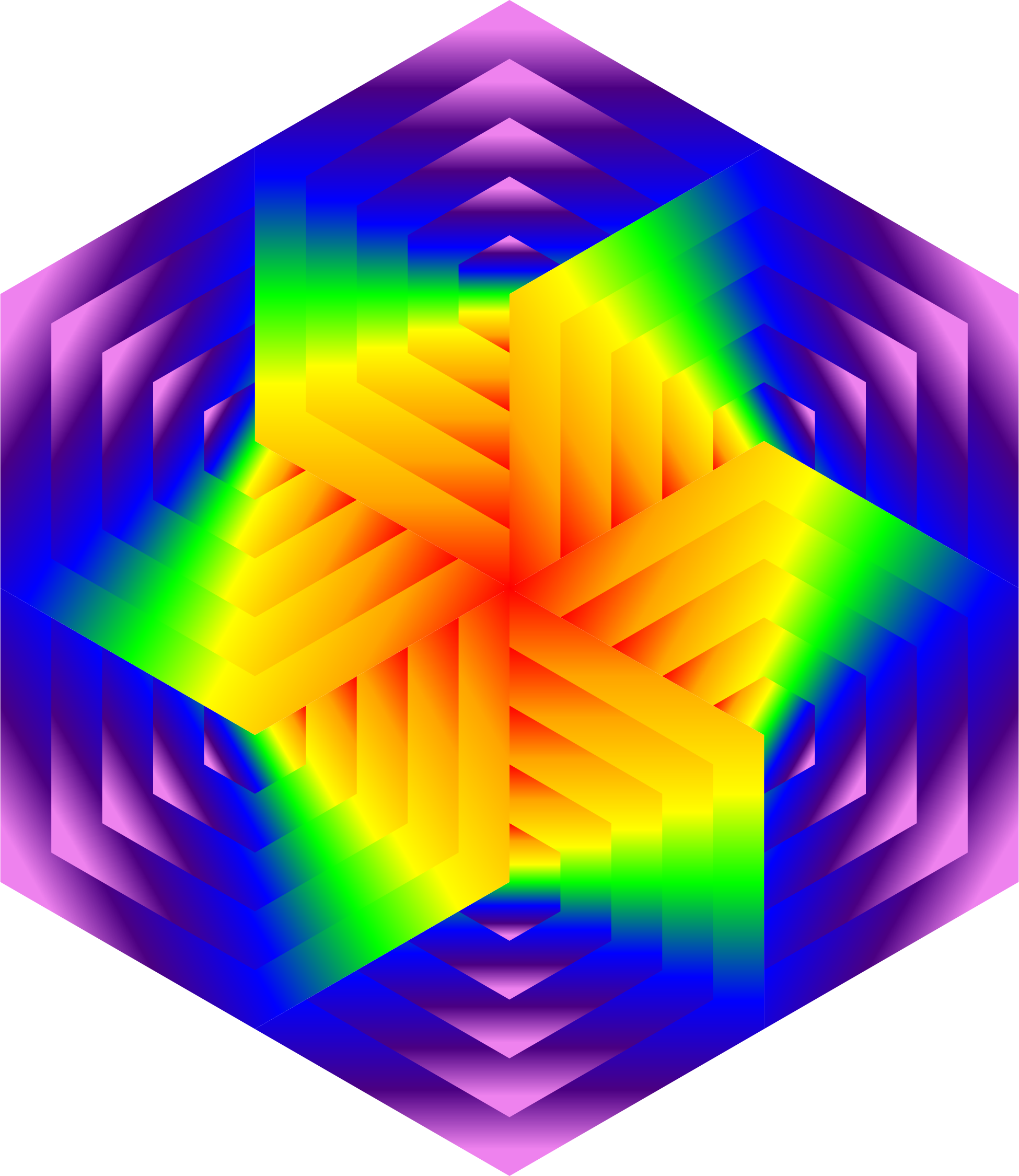 This Free Icons Png Design Of Masked Hexagons 3 (1950x2250), Png Download