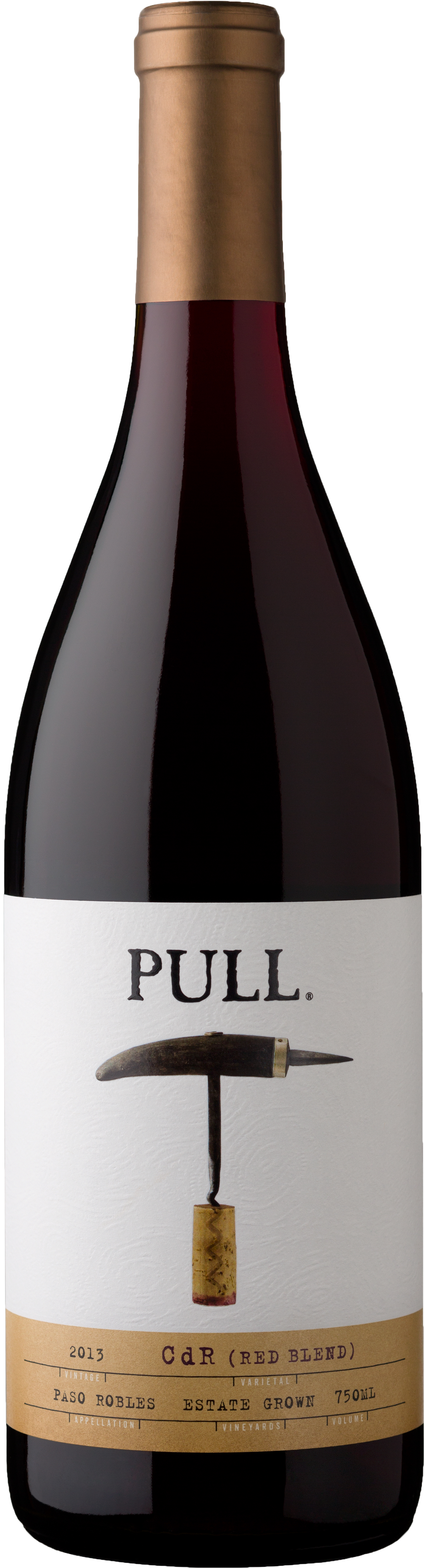 2013 Pull Cabernet Sauvignon - Glass Bottle (1673x5424), Png Download