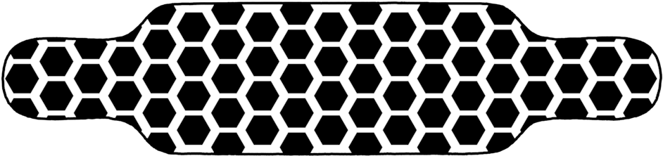 Hexagons (1000x293), Png Download