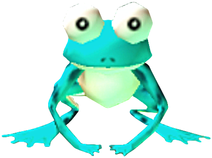 Frog Ocarina Of Time (418x312), Png Download