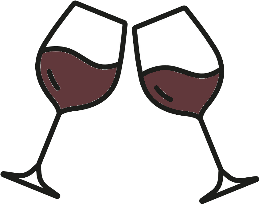 Whether You're Planning Your Next Party Or Just Want - Black And White Wine Glass Clipart Png (862x714), Png Download