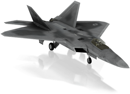 The F 22 Raptor Fighter In X Plane 10 Mobile - X Plane 11 F 22 (500x321), Png Download