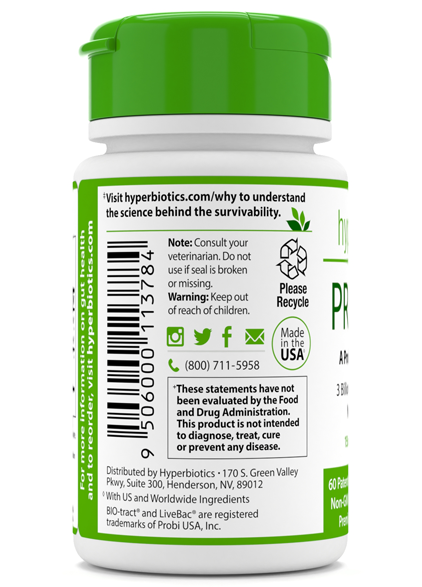 Time Released With Targeted Strains For Dogs And Cats - Hyperbiotics Pro 15 Advanced Strength (565x600), Png Download