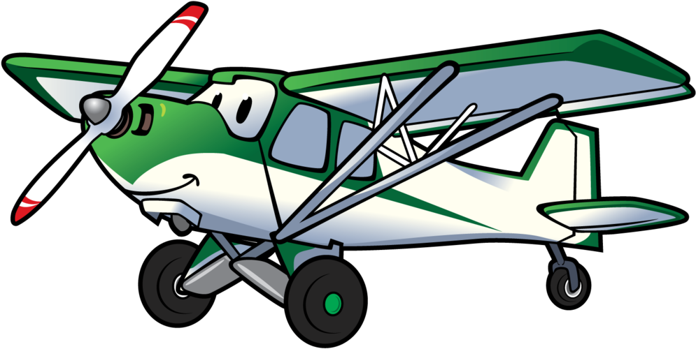 Cartoon Airplane Backcountry Pilot With Cartoon Plane - Cessna 172 Cartoon (1024x768), Png Download