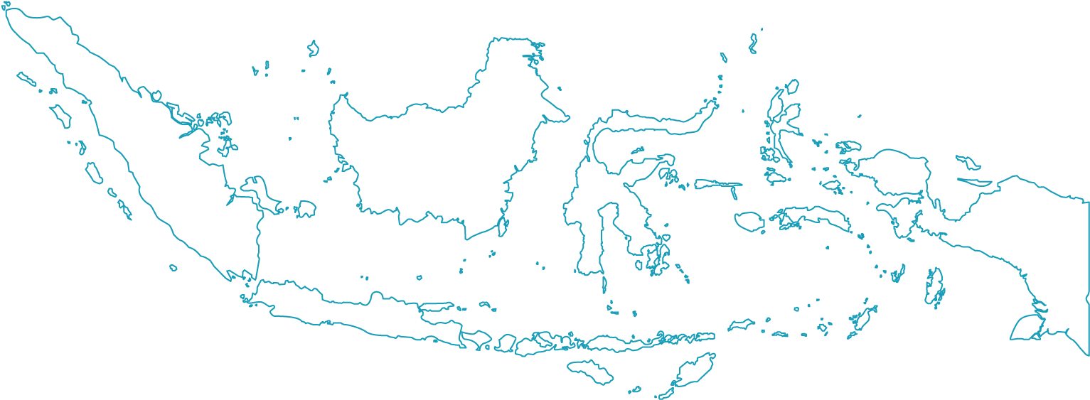 Mosaique Seribu - Map Of Indonesia (1614x597), Png Download