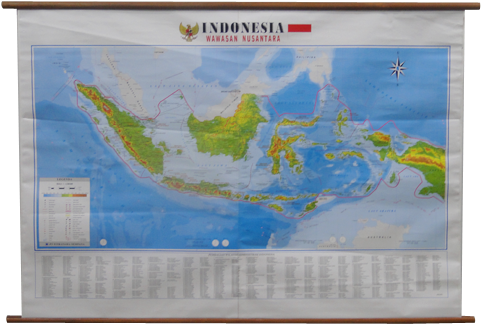 Peta Indonesia Wawasan Nusantara (508x352), Png Download