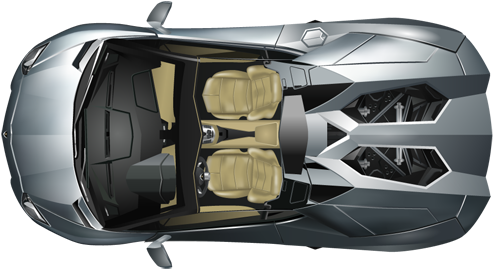 Aventador - Car (500x278), Png Download
