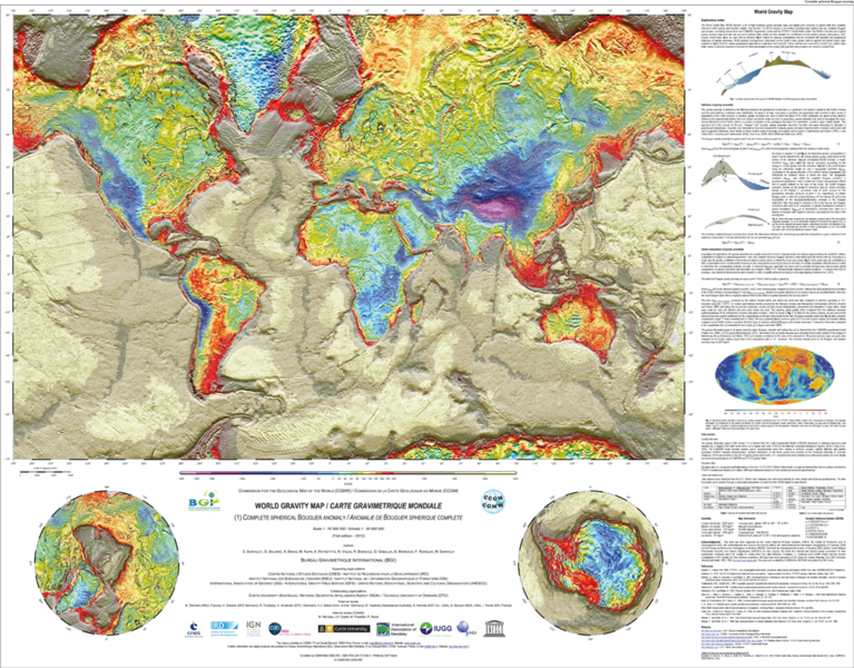 Wgm Bouguer - Bouguer Anomaly (767x600), Png Download