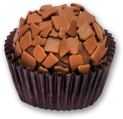 Brigadeiro De Enrolar De Chocolate Ao Leite - Amor Doce Brigadeiro (403x389), Png Download