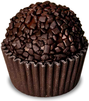 Dark Chocolate Brigadeiro (390x487), Png Download