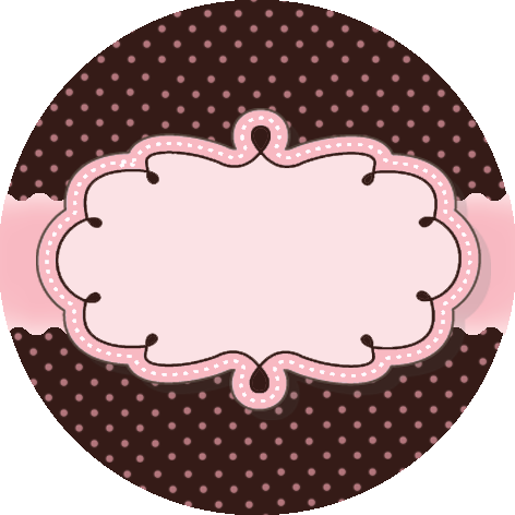 Santo Brigadeiro Gourmet Mais - Tag Marrom E Rosa Png (472x472), Png Download