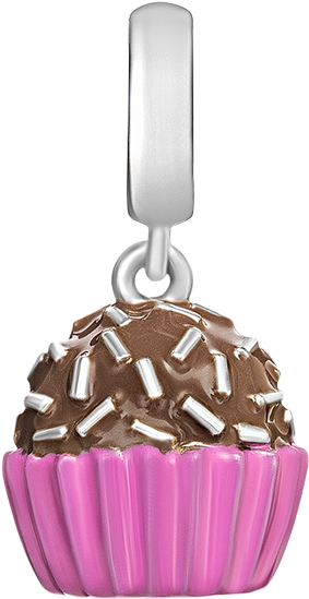 Charm Brigadeiro - Jolie Foods - Berloque De Brigadeiro Na Wish (800x800), Png Download