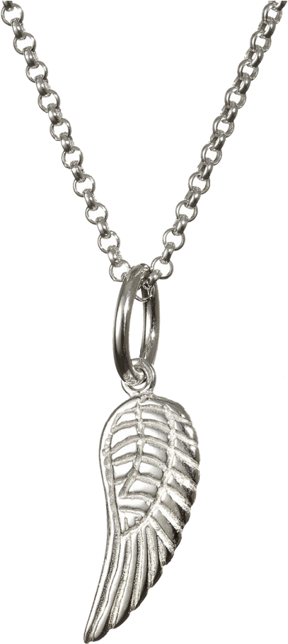 Memorial Necklace - Engraved Hand Or Footprint Necklace With Angel Wing (990x990), Png Download