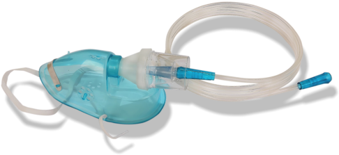 Oxygen Mask With Nebulizer / Pediatric - Oksijen Maskesi Pediatrik (500x386), Png Download