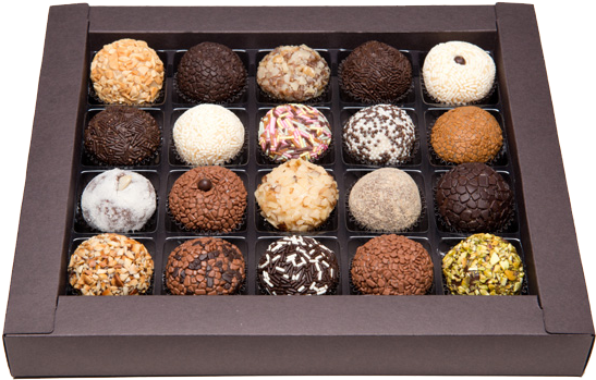 Caixa20brigadeiros - Comprar Caixas Para Brigadeiros (553x360), Png Download