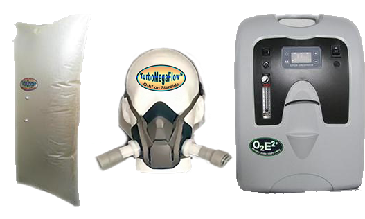 New 10lpm Oxygen Machine 900 Liter Bag Mega Flow Mask - Breathing (562x315), Png Download