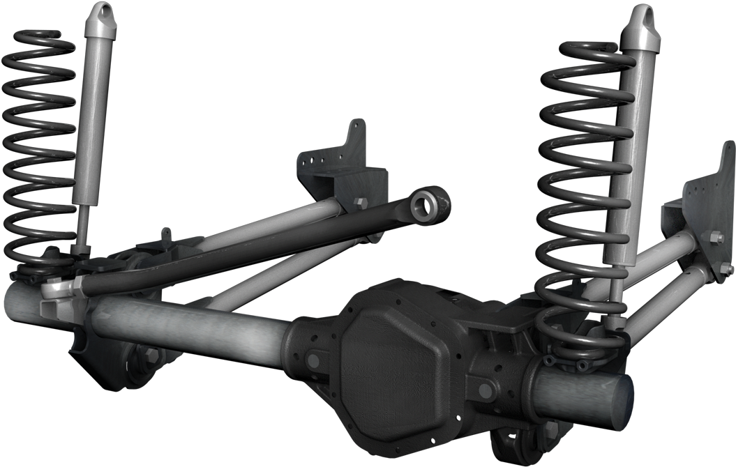 4 Link Solid Axle - Solid Axle 4 Link (1250x700), Png Download