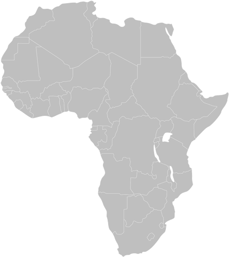 Africa-map - Map The Swahili Language (1000x500), Png Download