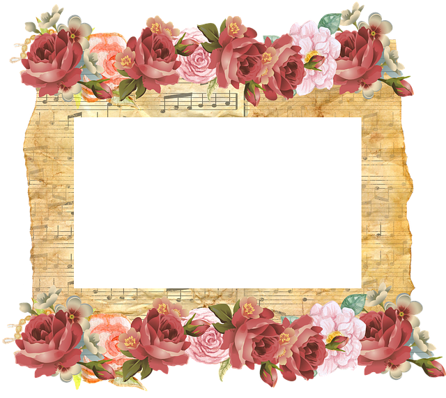 Frame, Fundo, Antigo, Pergaminho - Journal Password Logbook Notebook: Music Lover, Personal (538x480), Png Download
