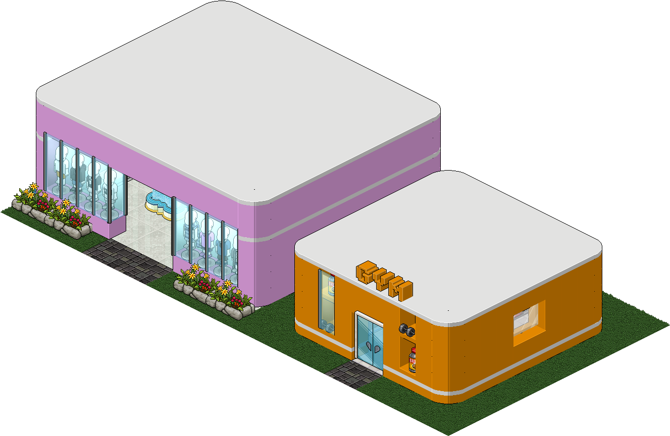 Tienda De Ropa Y Gym - House (1364x924), Png Download