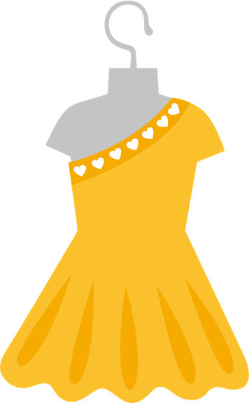 Red Dress Clipart Ropa - Vestidos Clip Art (356x576), Png Download