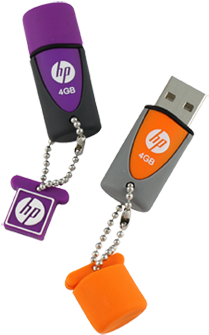 Hp V245 Series Usb Flash Drive - Flash Memory Hp Png (474x356), Png Download