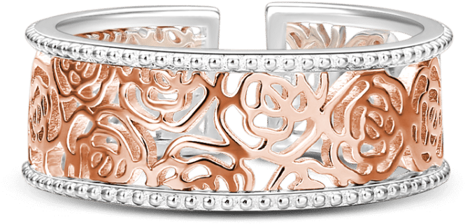 Soufeel Rings Soufeel Hollow Ring Rose Gold (750x750), Png Download