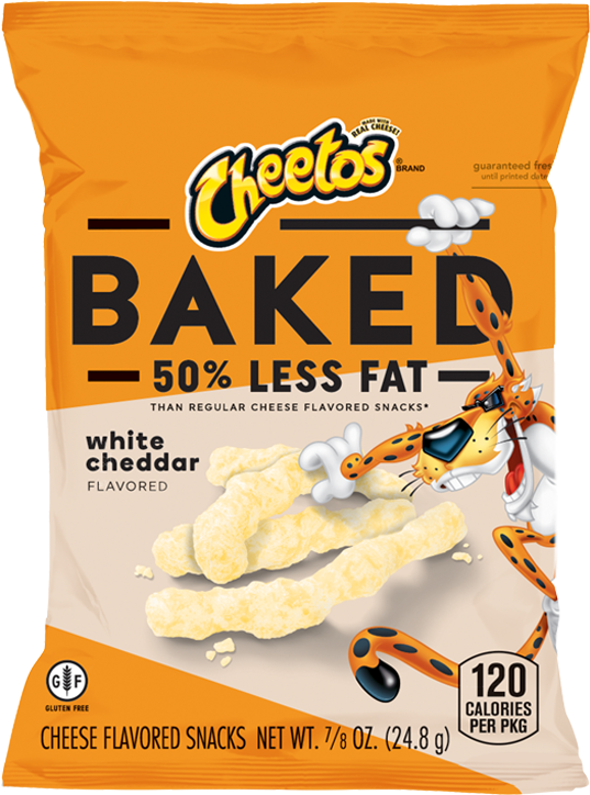 Cheetos® Baked Whole Grain Rich White Cheddar Cheese - Baked Cheetos (691x800), Png Download