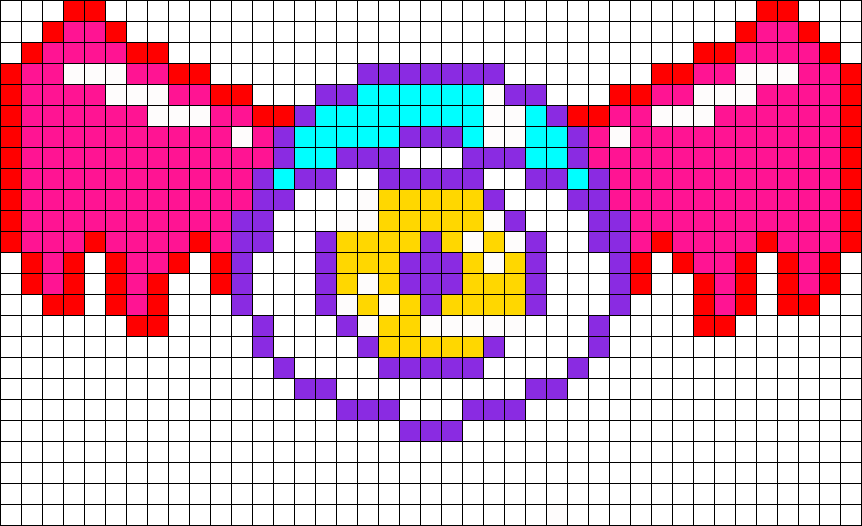 Creepy Eye Perler Bead Pattern / Bead Sprite - Bead (862x526), Png Download