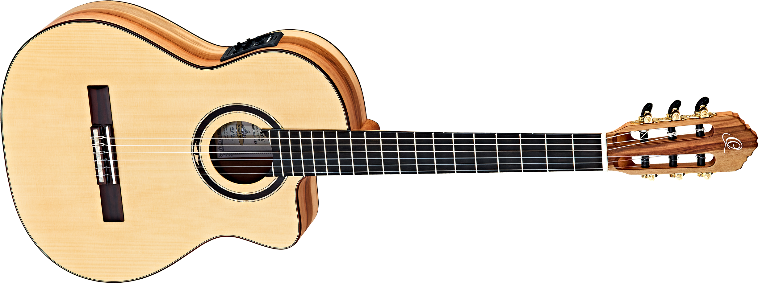 Classical Guitar 7 String (2500x1200), Png Download